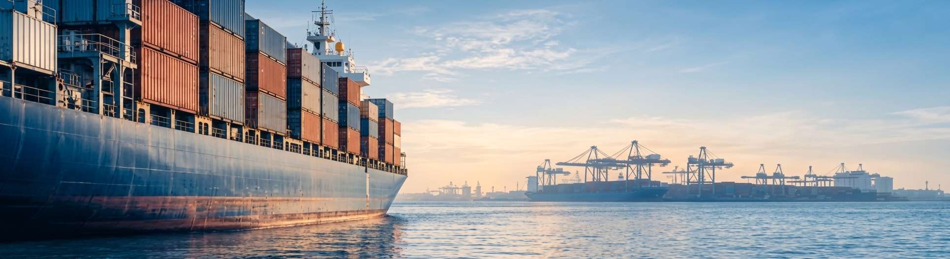 Container ship and global logistics